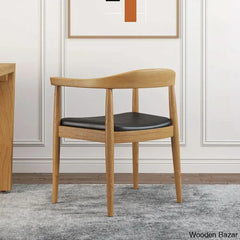 Japandi Extendable Dining Set With Walnut Wood Armchairs 1 Table And 4 Chairs