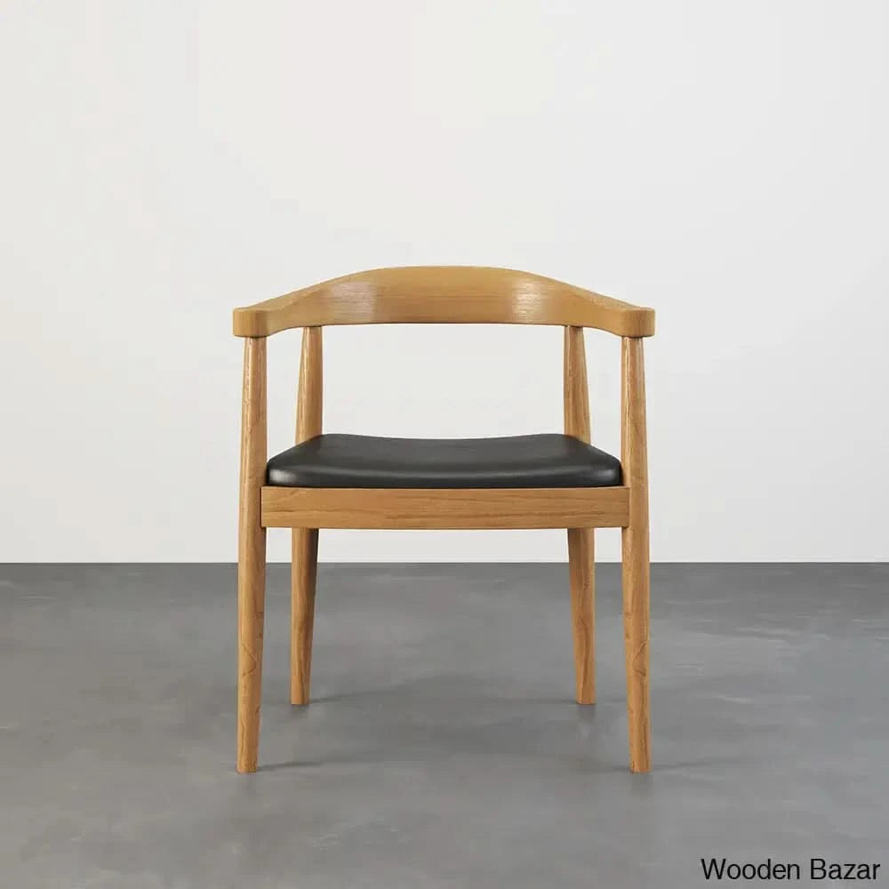 Japandi Extendable Dining Set With Walnut Wood Armchairs 1 Table And 4 Chairs