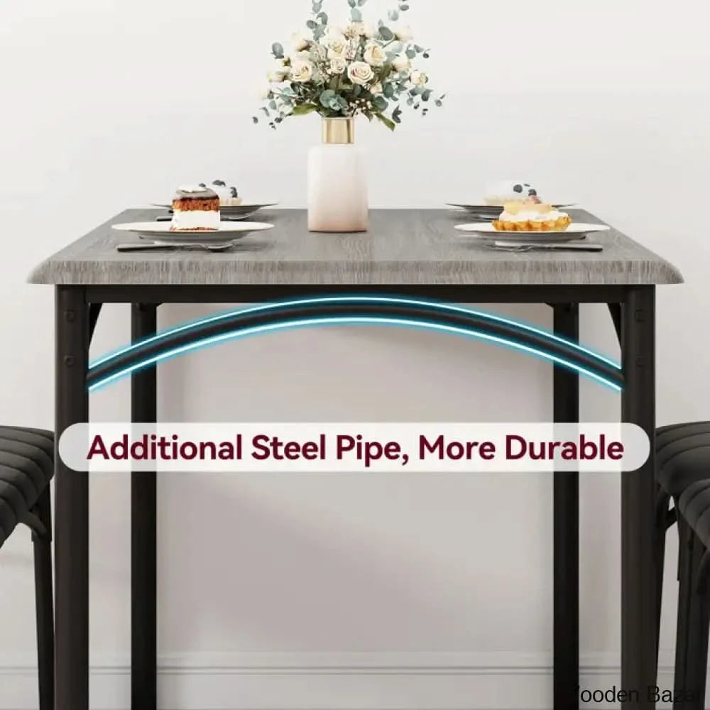 Jatta Stylish 4 Seater Dining Table Set - Wooden Bazar