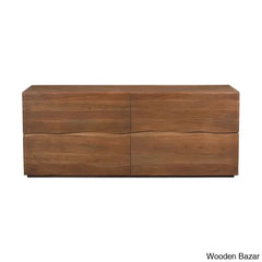 Jette 4 Chest Of Drawers In Solid Wood With Innovative Design Live Edge