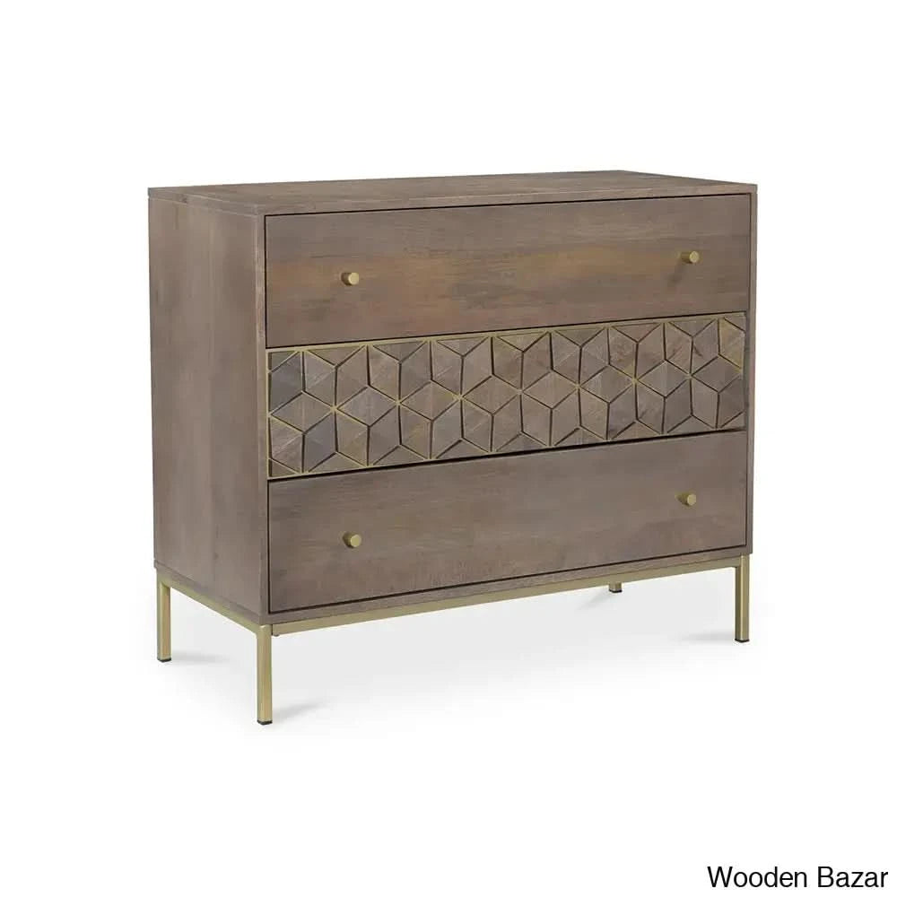 Jill Modern Chest Of Drawers In Solid Wood Durable Storage Solution