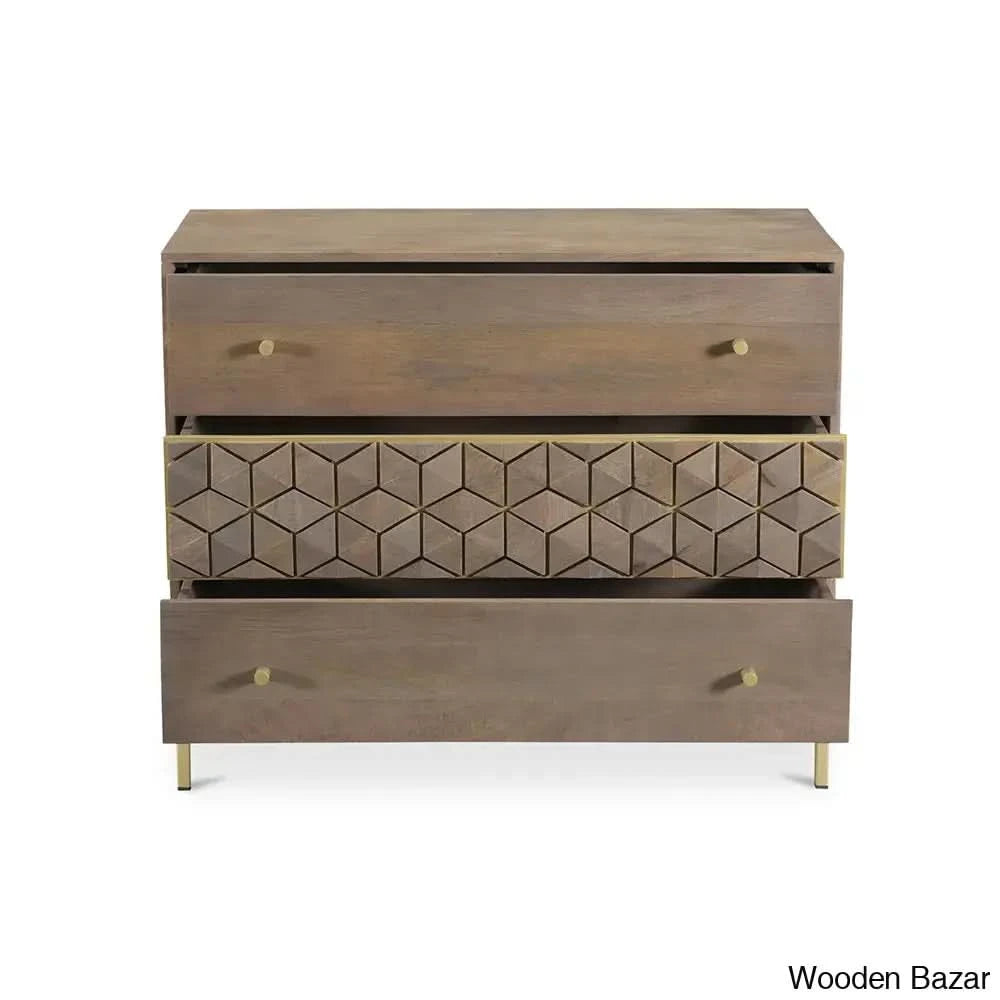 Jill Modern Chest Of Drawers In Solid Wood Durable Storage Solution