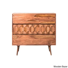 Joanna Modish Solid Wood Chest Of Drawers - Wooden Bazar