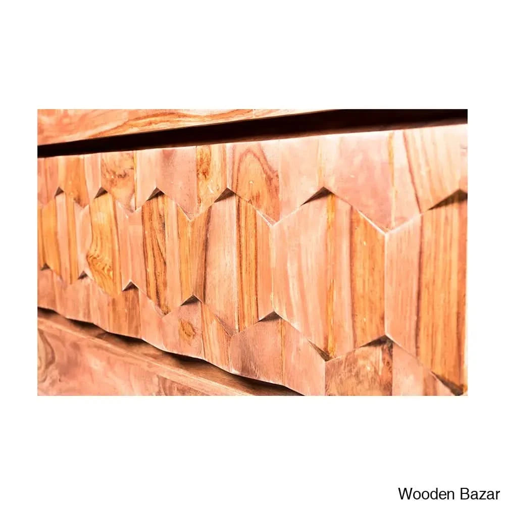 Joanna Modish Solid Wood Chest Of Drawers - Wooden Bazar