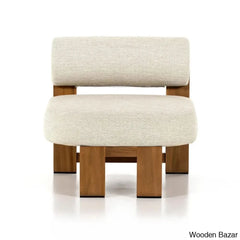 Joe Solid Teak Wood Outdoor Accent Chair - Wooden Bazar