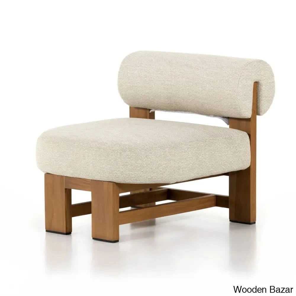 Joe Solid Teak Wood Outdoor Accent Chair - Wooden Bazar