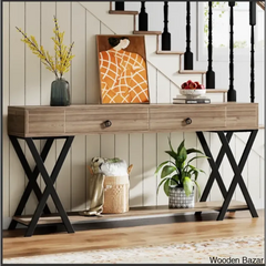 Wood Foyer Table - Console Table