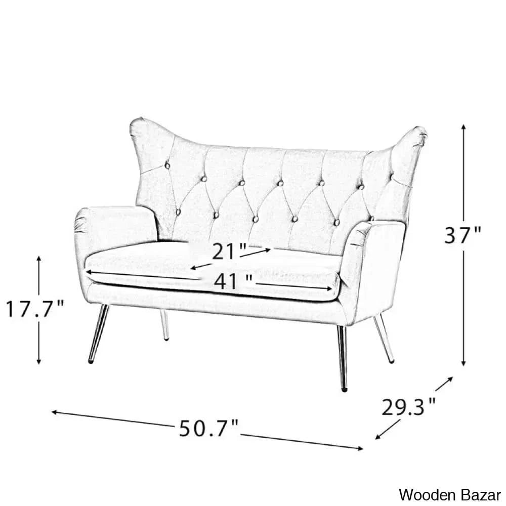 Loveseat - Wooden Bazar