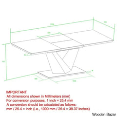 Joplin Luxury 6 Seater Extendable Pedestal Dining Set