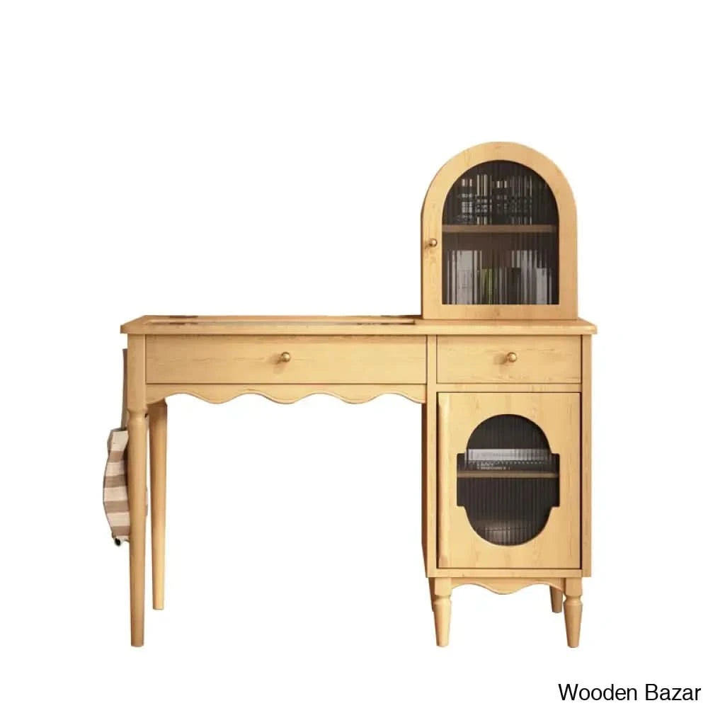 Jordynn Makeup Vanity With Hook And Drawers