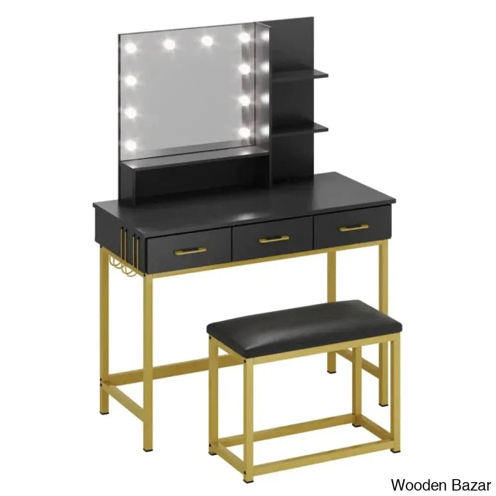 Dressing Table with Stool-3