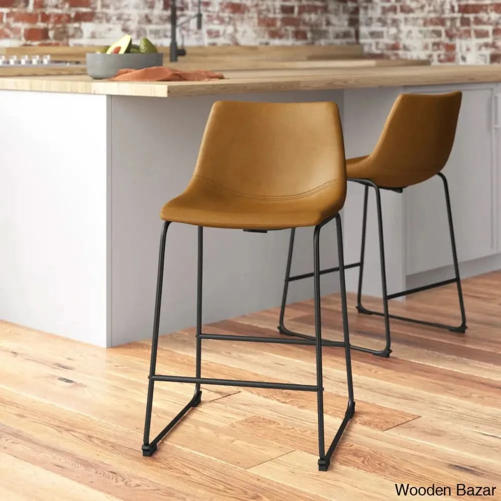 Julienno Swivel Bar & Counter Stool (Set Of 2) Cappuccino / (28.5āā Seat Height)