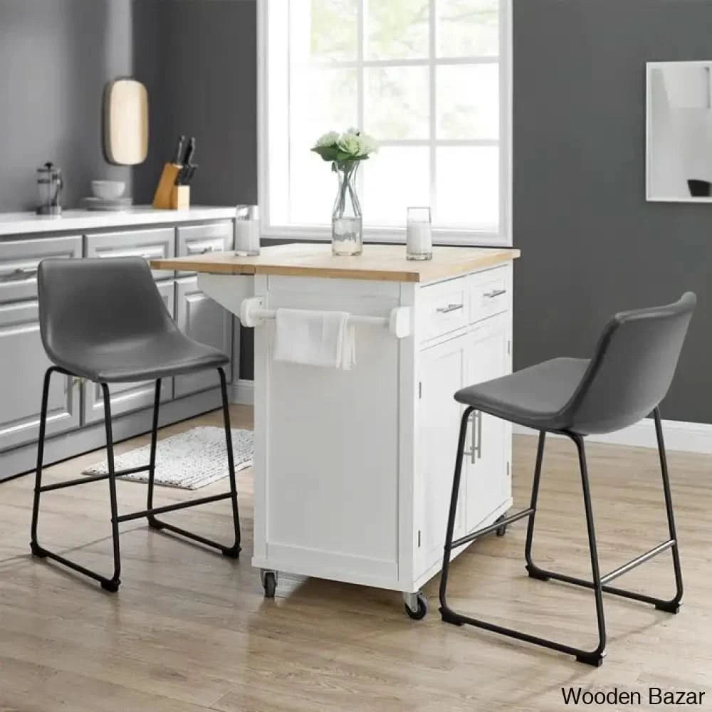 Julienno Swivel Bar & Counter Stool (Set Of 2) Gray / (28.5āā Seat Height)