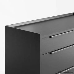 Kade Chic Solid Wood Tate Walnut 3 Chest Of Drawer - Wooden Bazar