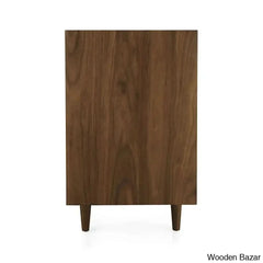 Kandice Chic Solid Wood Tate Walnut 9 Chest Of Drawer - Wooden Bazar