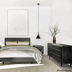 Kandice Chic Solid Wood Tate Walnut 9 Chest Of Drawer - Wooden Bazar