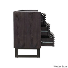 Karrie 6 Chest Of Drawers With Seamless Harmoney - Wooden Bazar