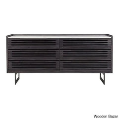 Karrie 6 Chest Of Drawers With Seamless Harmoney - Wooden Bazar