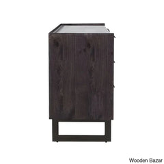 Karrie 6 Chest Of Drawers With Seamless Harmoney - Wooden Bazar