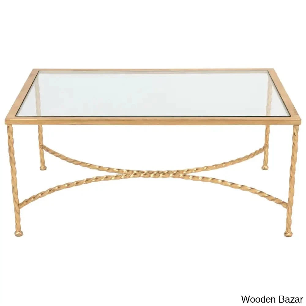 Keelye Glass Top Coffee And Center Table