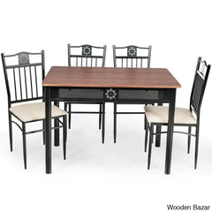 Kelly 4 Seater Dining Table Set - Wooden Bazar
