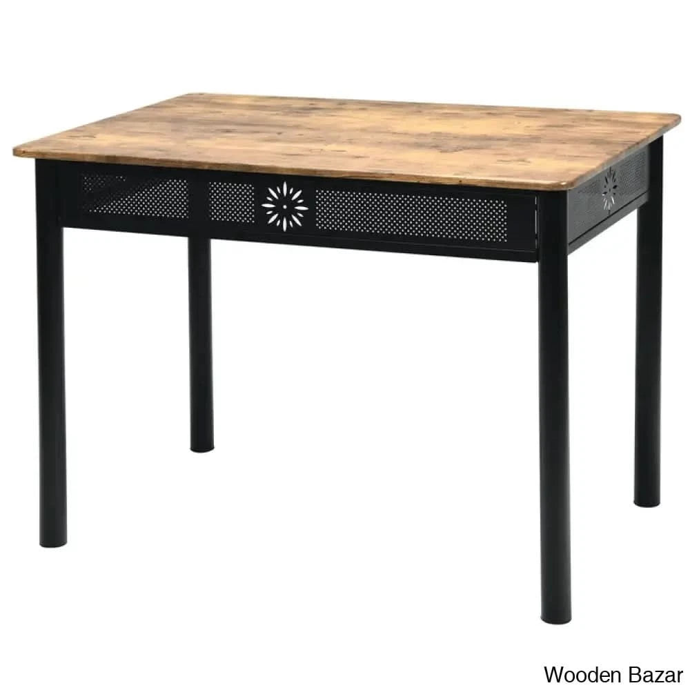 Kelly 4 Seater Dining Table Set - Wooden Bazar