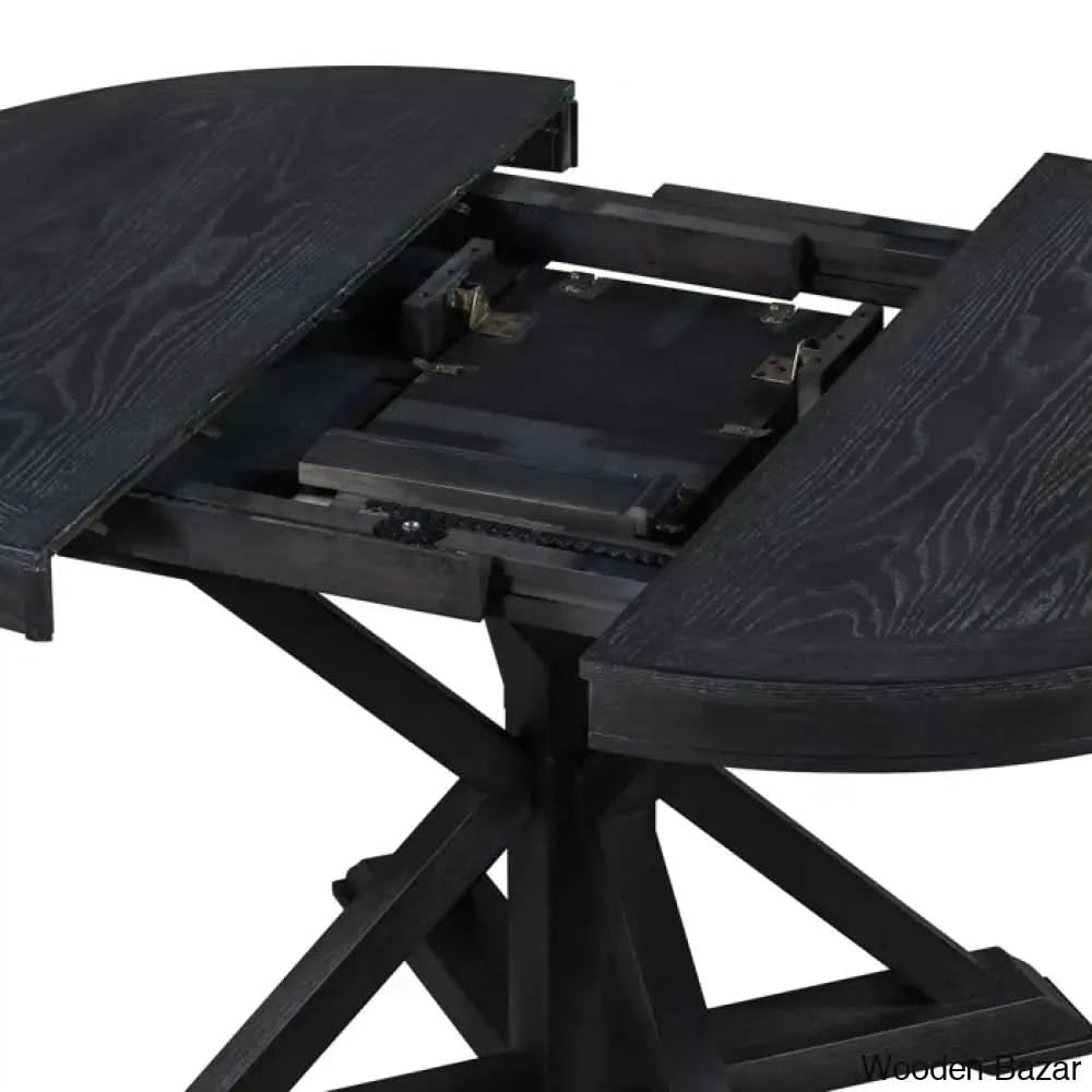 Kelvin Best 4 Seater Extendable Dining Set - Wooden Bazar