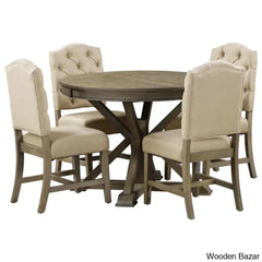 Kelvin Best 4 Seater Extendable Dining Set - Wooden Bazar