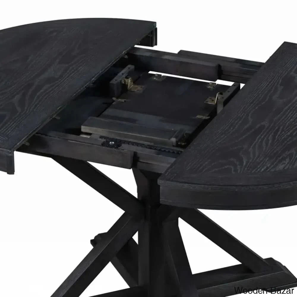 Kelvin Best 4 Seater Extendable Dining Set - Wooden Bazar