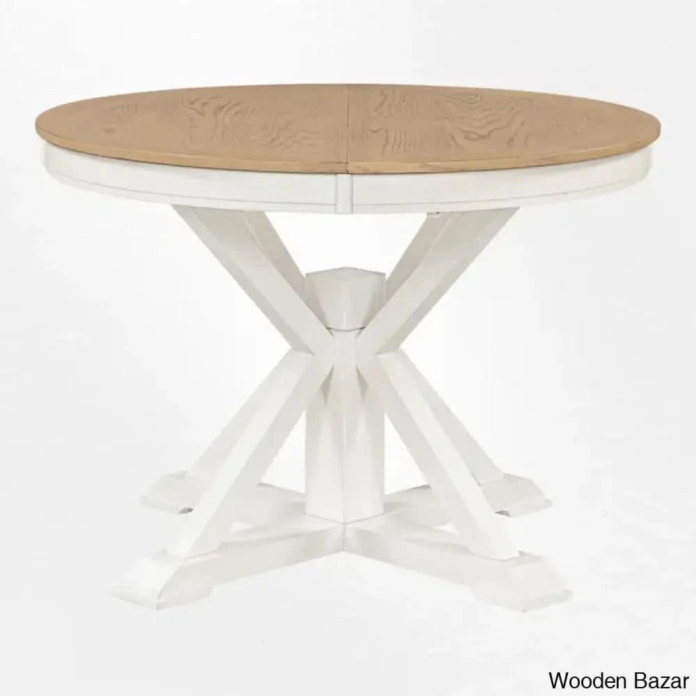 Kelvin Best 4 Seater Extendable Dining Set - Wooden Bazar