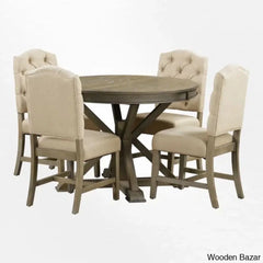 Kelvin Best 4 Seater Extendable Dining Set - Wooden Bazar