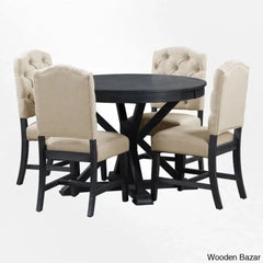 Kelvin Best 4 Seater Extendable Dining Set - Wooden Bazar