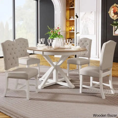 Kelvin Best 4 Seater Extendable Dining Set - Wooden Bazar