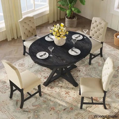 Kelvin Best 4 Seater Extendable Dining Set - Wooden Bazar Espresso