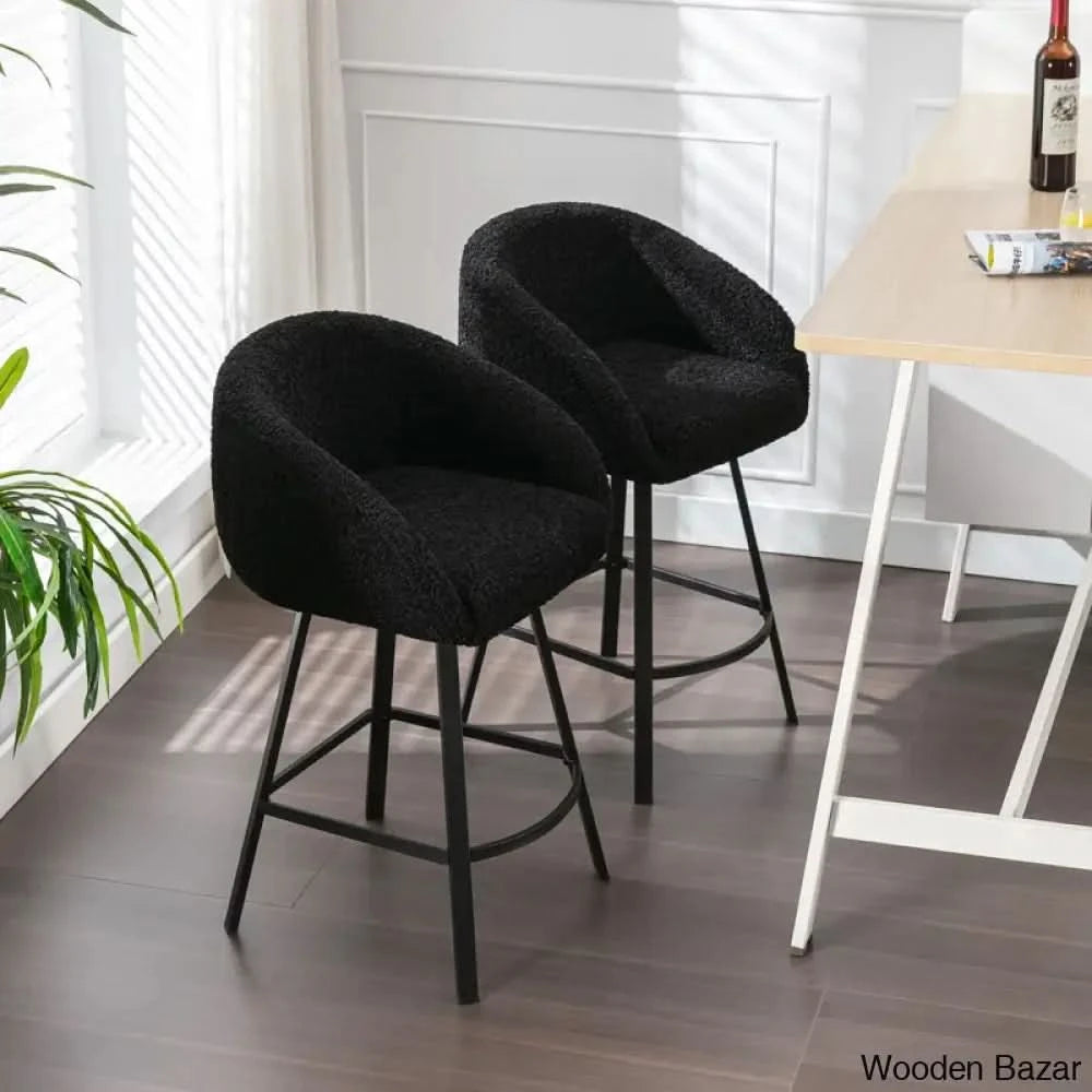 Kensync Swivel 26.4āā Sherpa Counter And Bar Stool