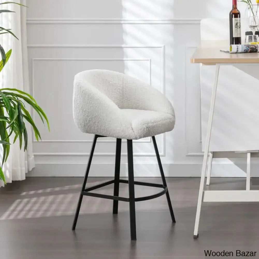 Kensync Swivel 26.4āā Sherpa Counter And Bar Stool