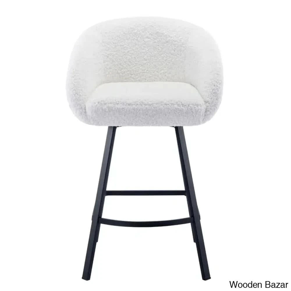 Kensync Swivel 26.4āā Sherpa Counter And Bar Stool