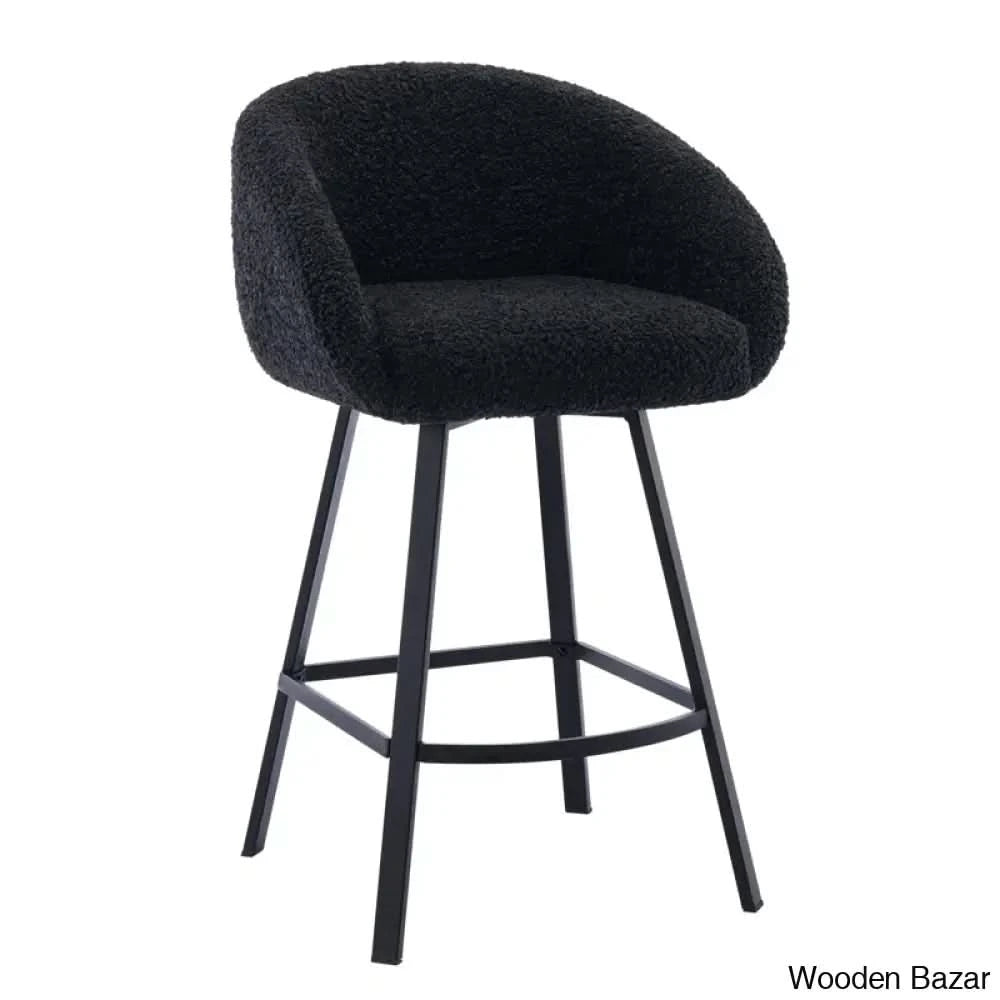 Kensync Swivel 26.4āā Sherpa Counter And Bar Stool