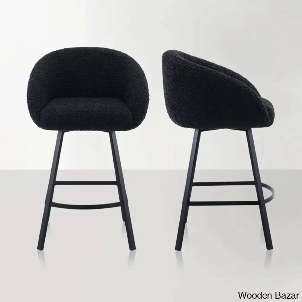 Kensync Swivel 26.4āā Sherpa Counter And Bar Stool