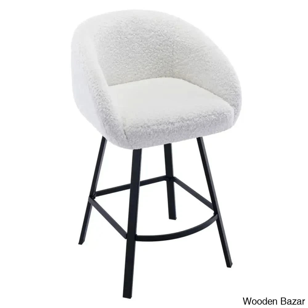 Kensync Swivel 26.4āā Sherpa Counter And Bar Stool