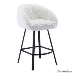 Kensync Swivel 26.4āā Sherpa Counter And Bar Stool