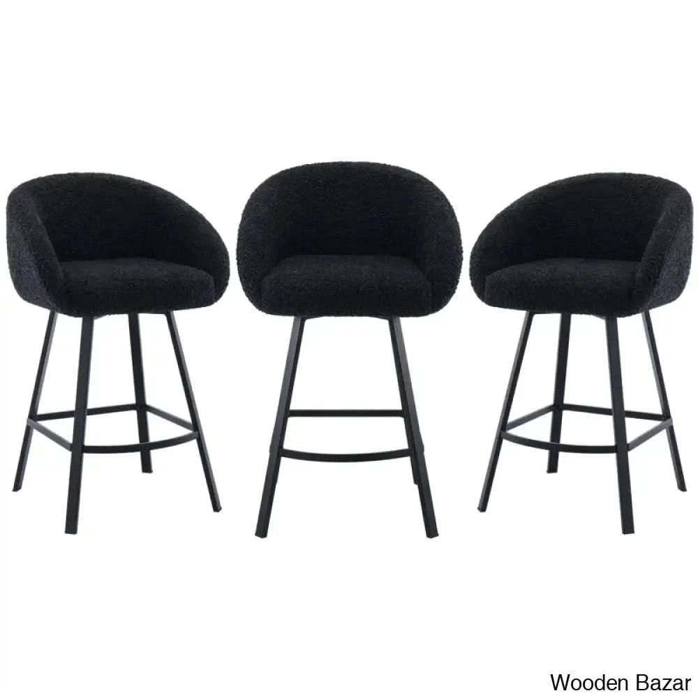 Kensync Swivel 26.4āā Sherpa Counter And Bar Stool