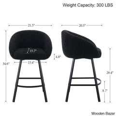 Kensync Swivel 26.4āā Sherpa Counter And Bar Stool