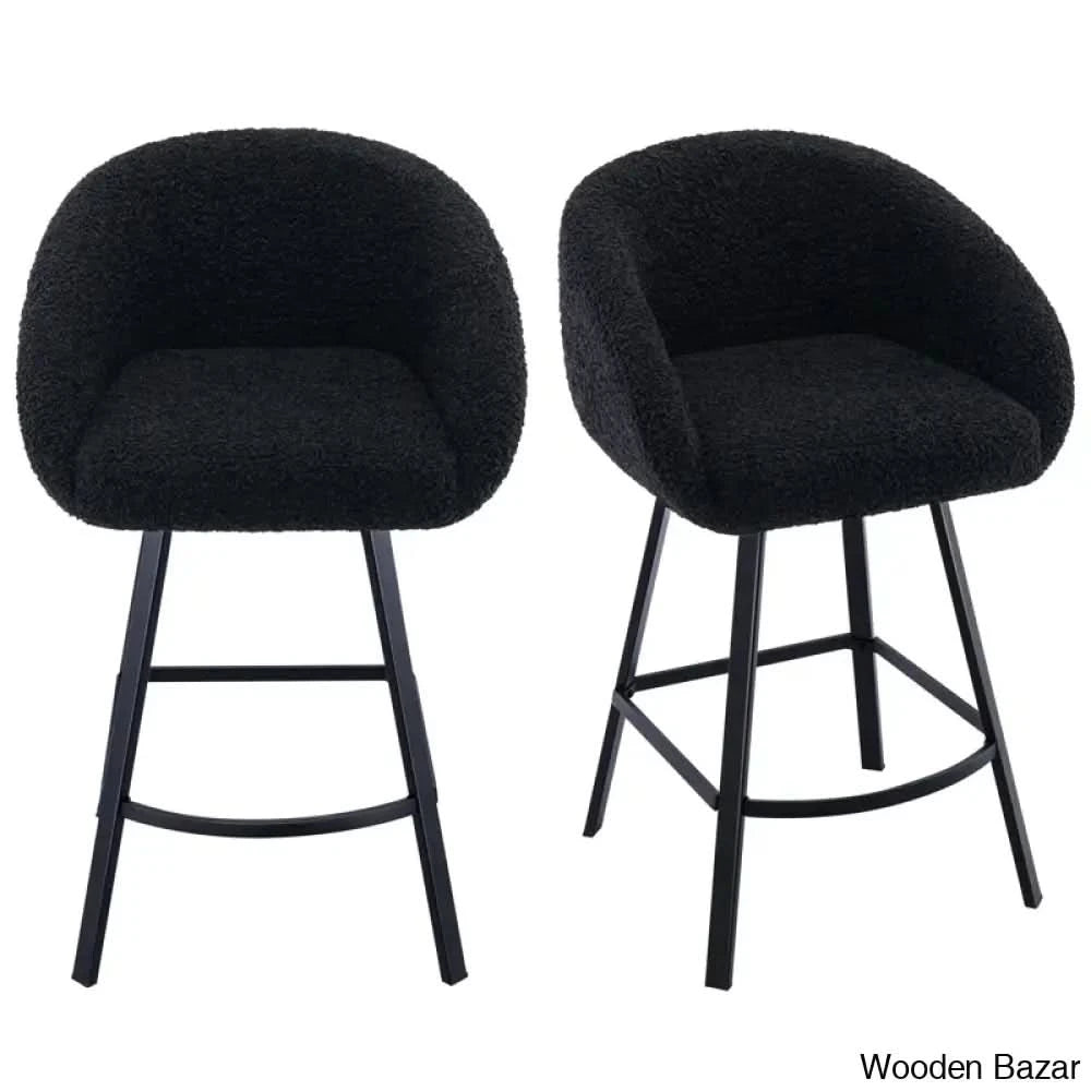Kensync Swivel 26.4āā Sherpa Counter And Bar Stool