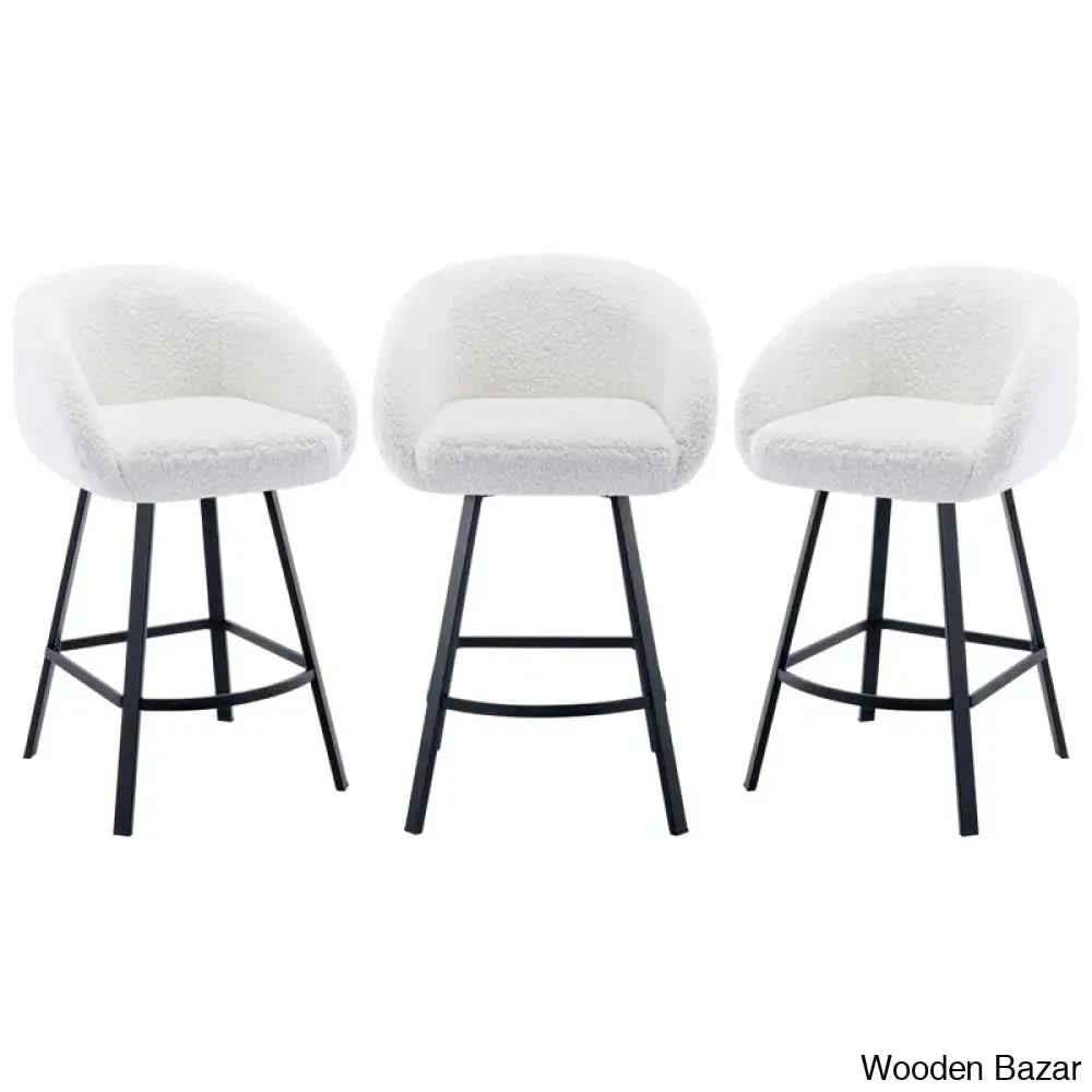 Kensync Swivel 26.4āā Sherpa Counter And Bar Stool