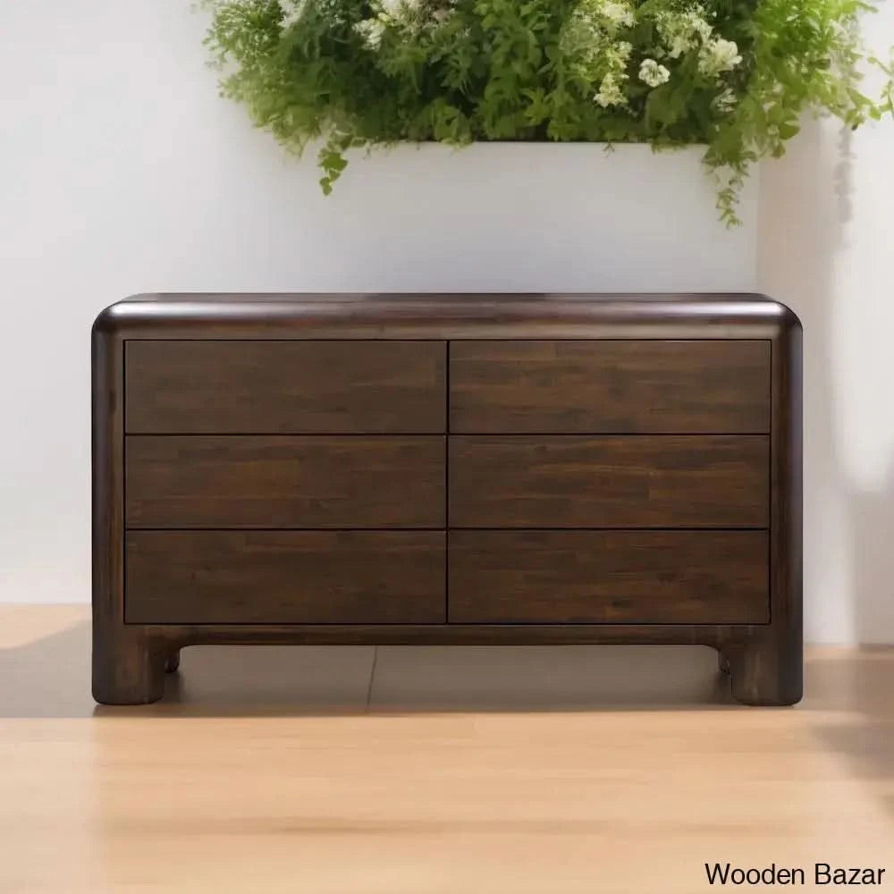 Kiandra Sophistication Redefined Rowan 6-Drawer Chest – Wooden Bazar