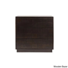 Kimn Style 3 Chest Of Drawers - Wooden Bazar