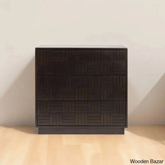 Kimn Style 3 Chest Of Drawers - Wooden Bazar