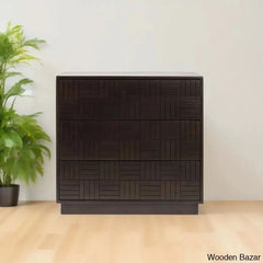 Kimn Style 3 Chest Of Drawers - Wooden Bazar