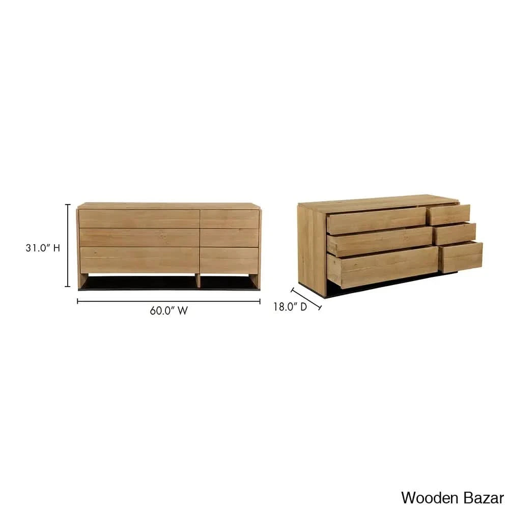 Kipling 6 Chest Of Drawers With Timeless Tresures - Wooden Bazar